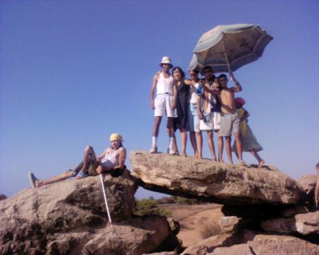 moi avec la famille a la plage